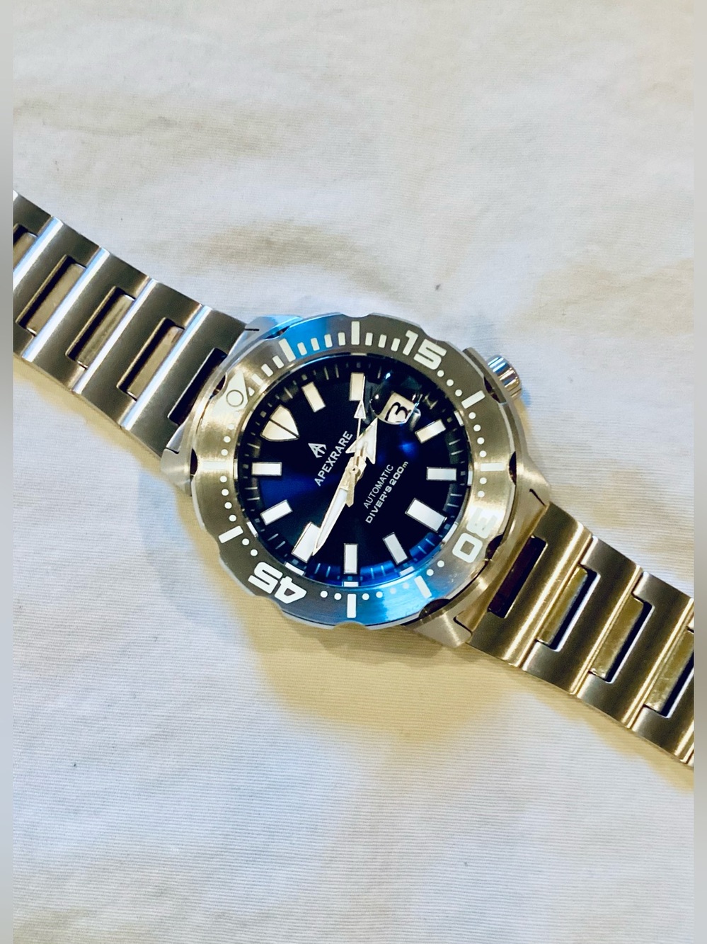 APEXRARE MONSTER 200m AUTOMATIC ¡LUMED BEZEL! SAPPHIRE | 41mm Diver Watch - Picture 2 of 16